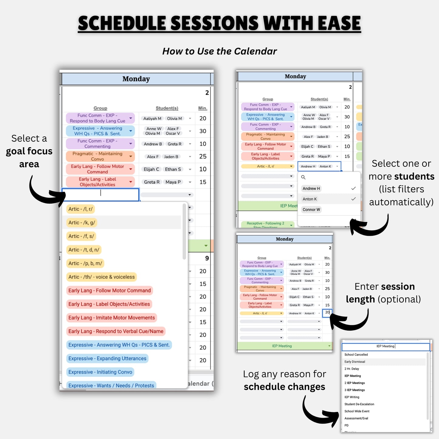 Related Services Tracker | Automated Caseload & Scheduling System for SLPs & OTs