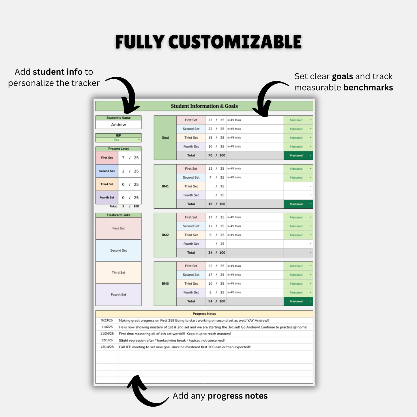 Fry Sight Word Mega Bundle | 300 Words + Auto Dashboards & Flashcards