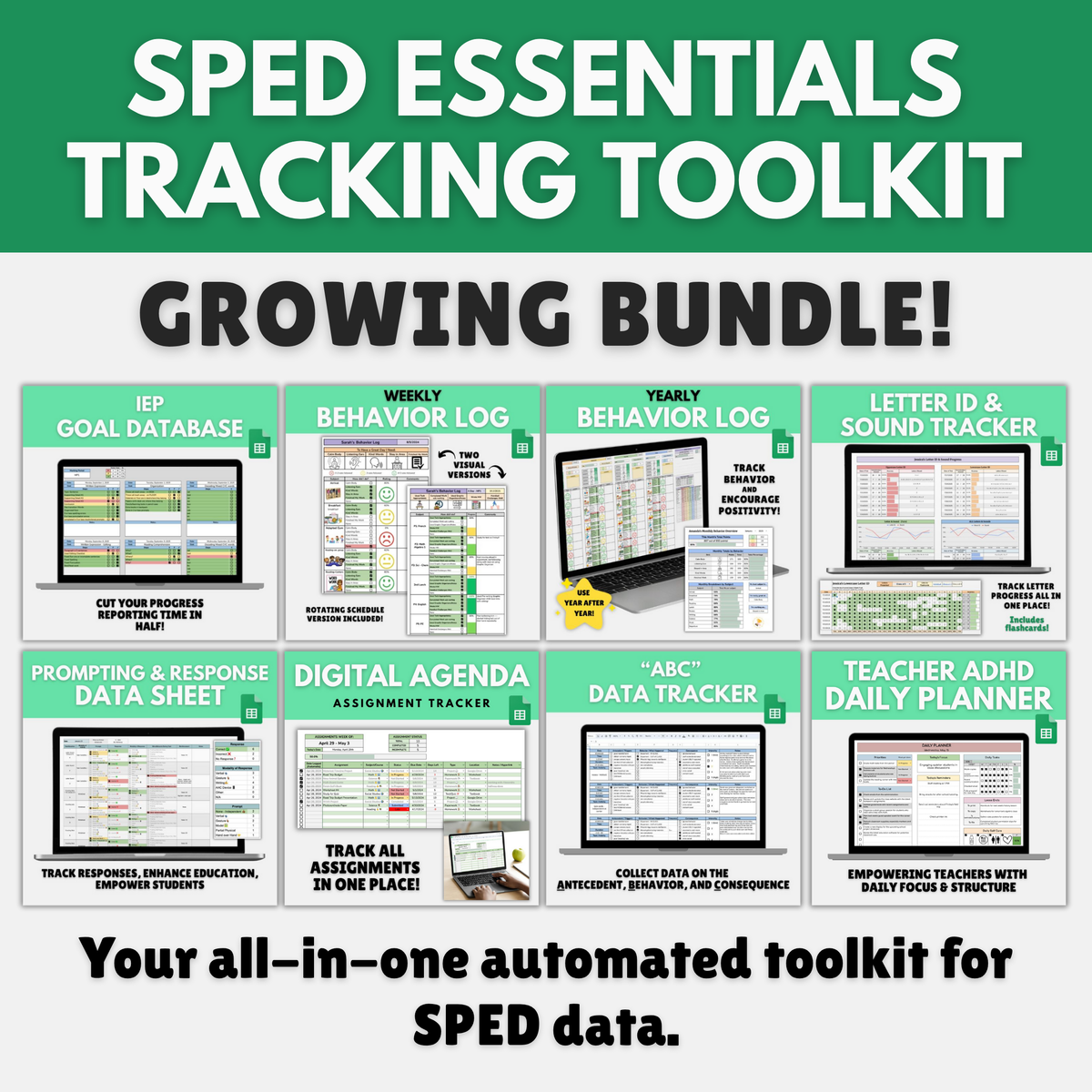 SPED Essentials Tracking Toolkit – Sheets that Teach